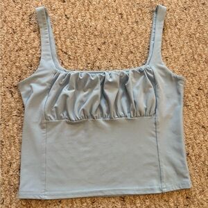 *3 for $9* Blue Milkmaid Tank Top